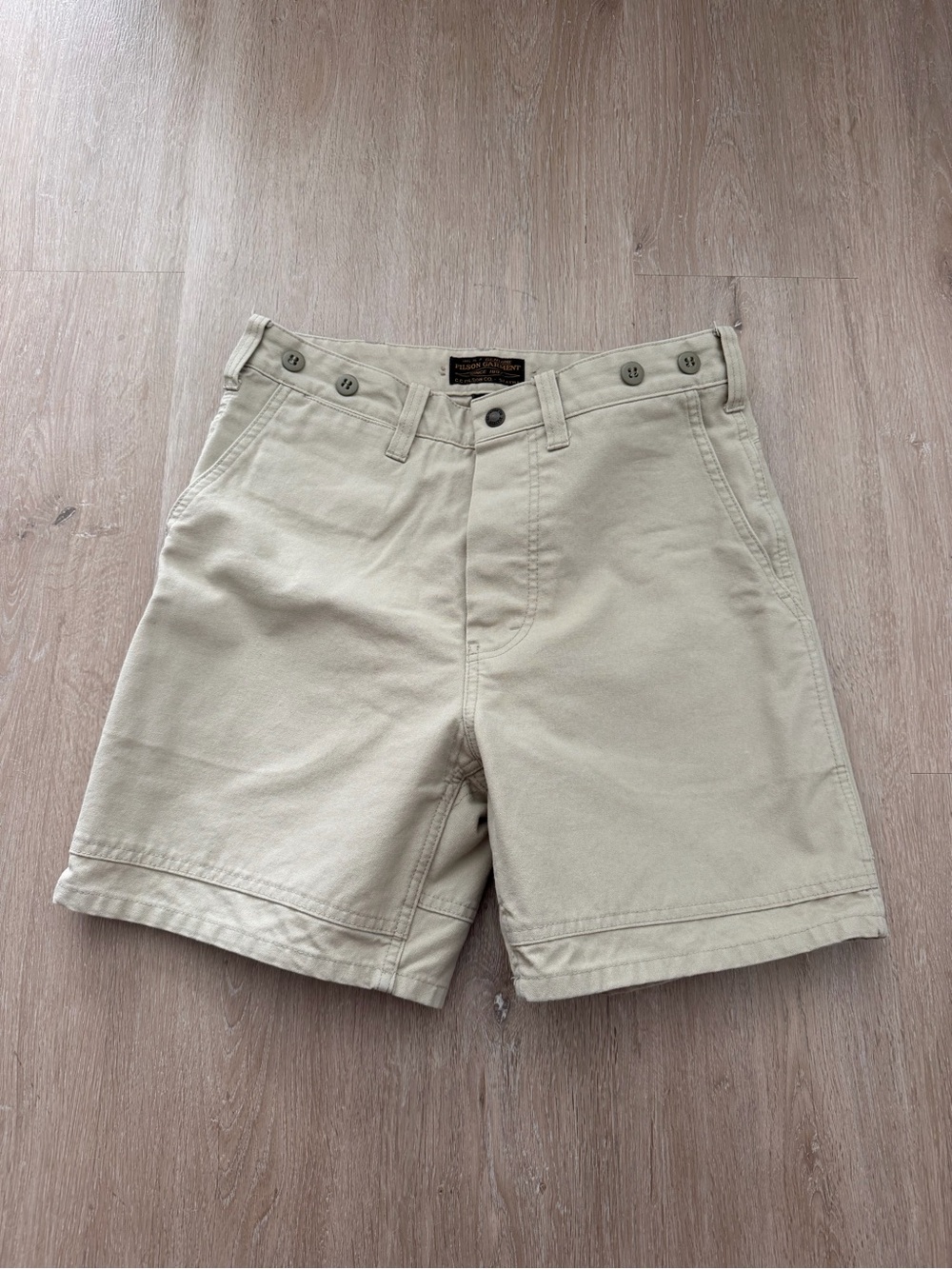 Filson Khaki Cotton Shorts
